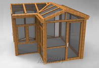 اتاقهای شیشه ای در فضای باز در فضای باز دوستانه محیط بیرونی prefab Sunroom اضافی تامین کننده