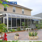 محوطه چهار فصل عرشه سقف خمیده آفتاب ، قاب فولادی Sunroom تامین کننده