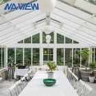 سفارشی شیشه ای گلخانه گلخانه آفتاب سفید برای مسکونی تامین کننده
