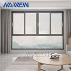 پنجره های افقی شیشه ای شیشه ای آلومینیومی Guangdong NAVIEW برای خانه ها تامین کننده