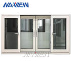 پنجره کشویی آلومینیوم سفید شیشه ای تک گوانگدونگ NAVIEW پاناما 4Mm تامین کننده