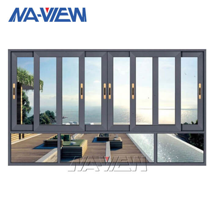 قطعات اکستروژن قاب پنجره آلومینیوم گوانگدونگ NAVIEW ، پنجره کشویی خانه تامین کننده