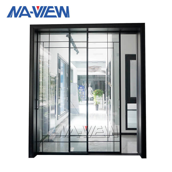 گوانگدونگ NAVIEW طراحی جدید مشخصات آلومینیوم فرانسه درب داخلی کشویی شیشه ای بزرگ تامین کننده