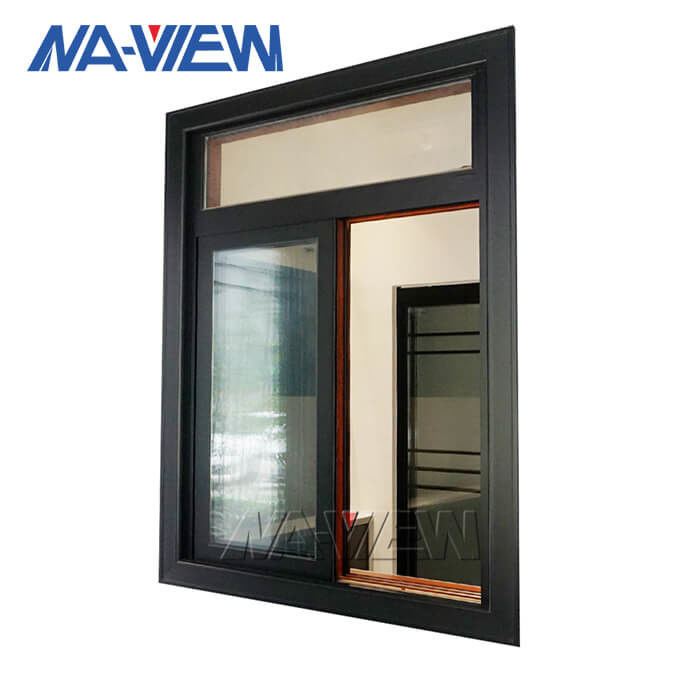 پنجره کشویی آلومینیوم شیشه ای E-شیشه ای با ضخامت حرارتی قیمت صفحه نمایش گوانگدونگ NAVIEW با صفحه نمایش تامین کننده